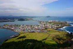 View of Jeju Island from the top