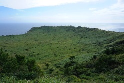 The crater on top of the mountain