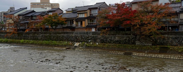 Japan Kanazawa Autumn Colors Asano River